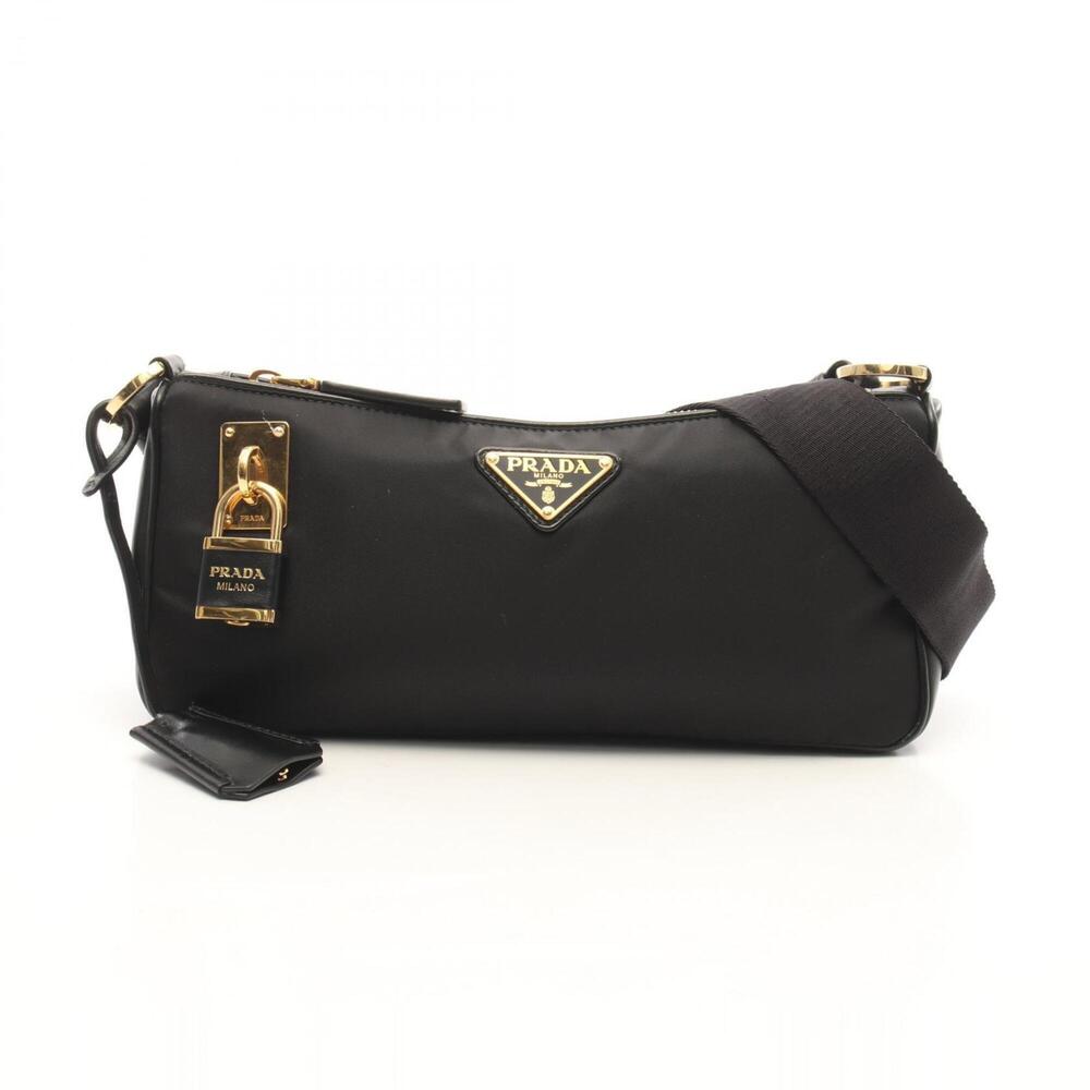 Prada PRADA Re-Nylon TESSUTO + VITELLO Shoulder Bag Handbag Nylon Leather Wom...